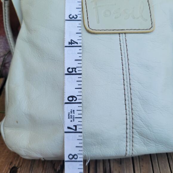 Fossil Vintage SL2083 Crossbody Bag Bone White Leather Western Cottagecore Style - Picture 8 of 12